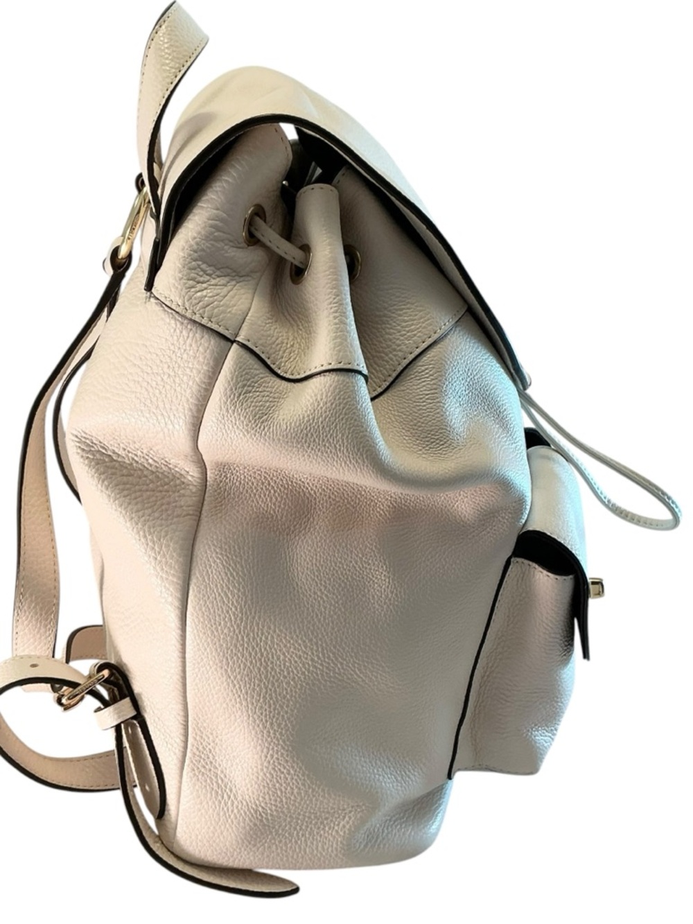 COACH Billie Backpack Pebbled Leather Chalk White Coach Bag Drawstring, Dust Bag - Picture 7 of 15